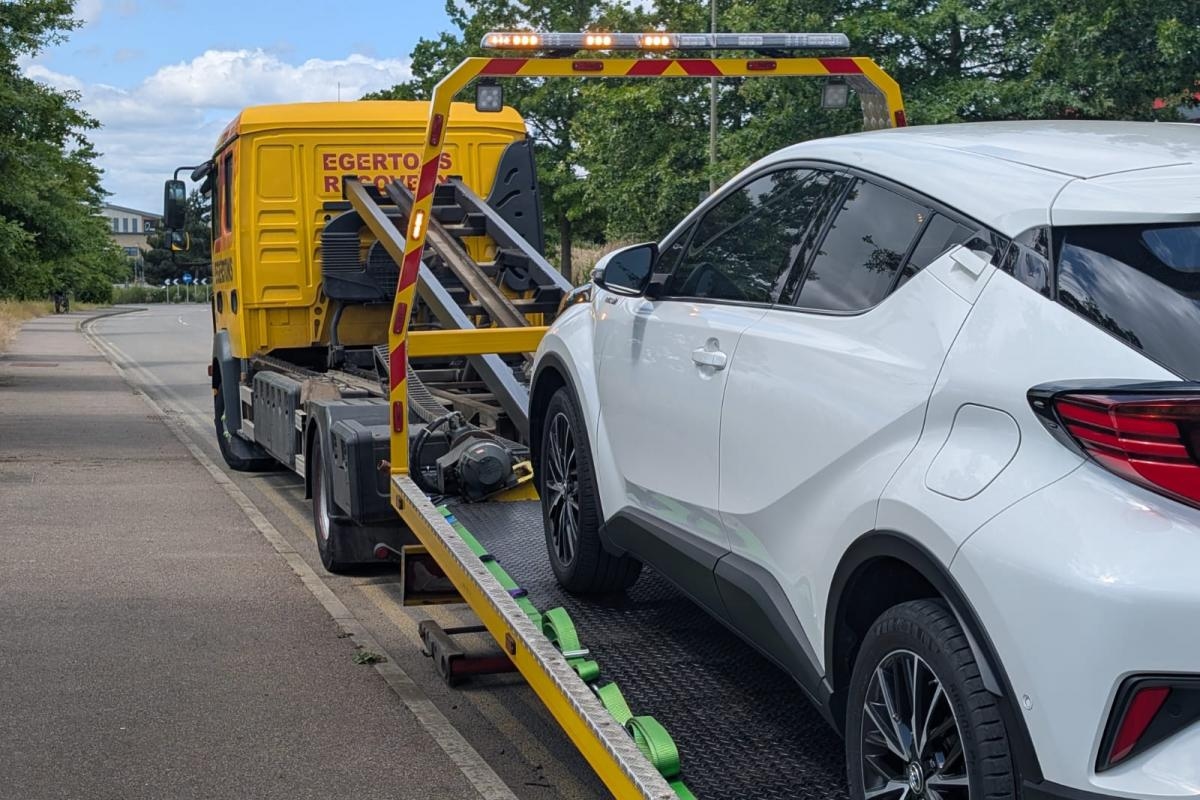 Man arrested in town as 'cloned' car seized