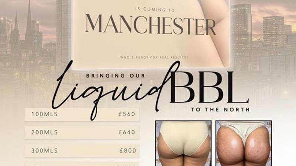 Brazilian butt lift ads banned by regulator