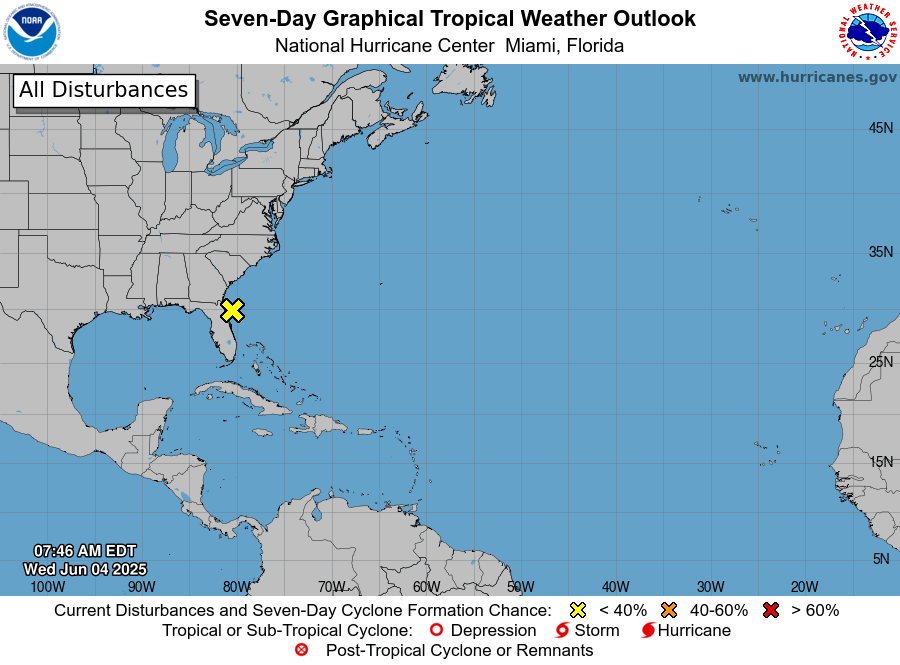 National Hurricane Center keeping eye on system off coast. See what Florida can expect