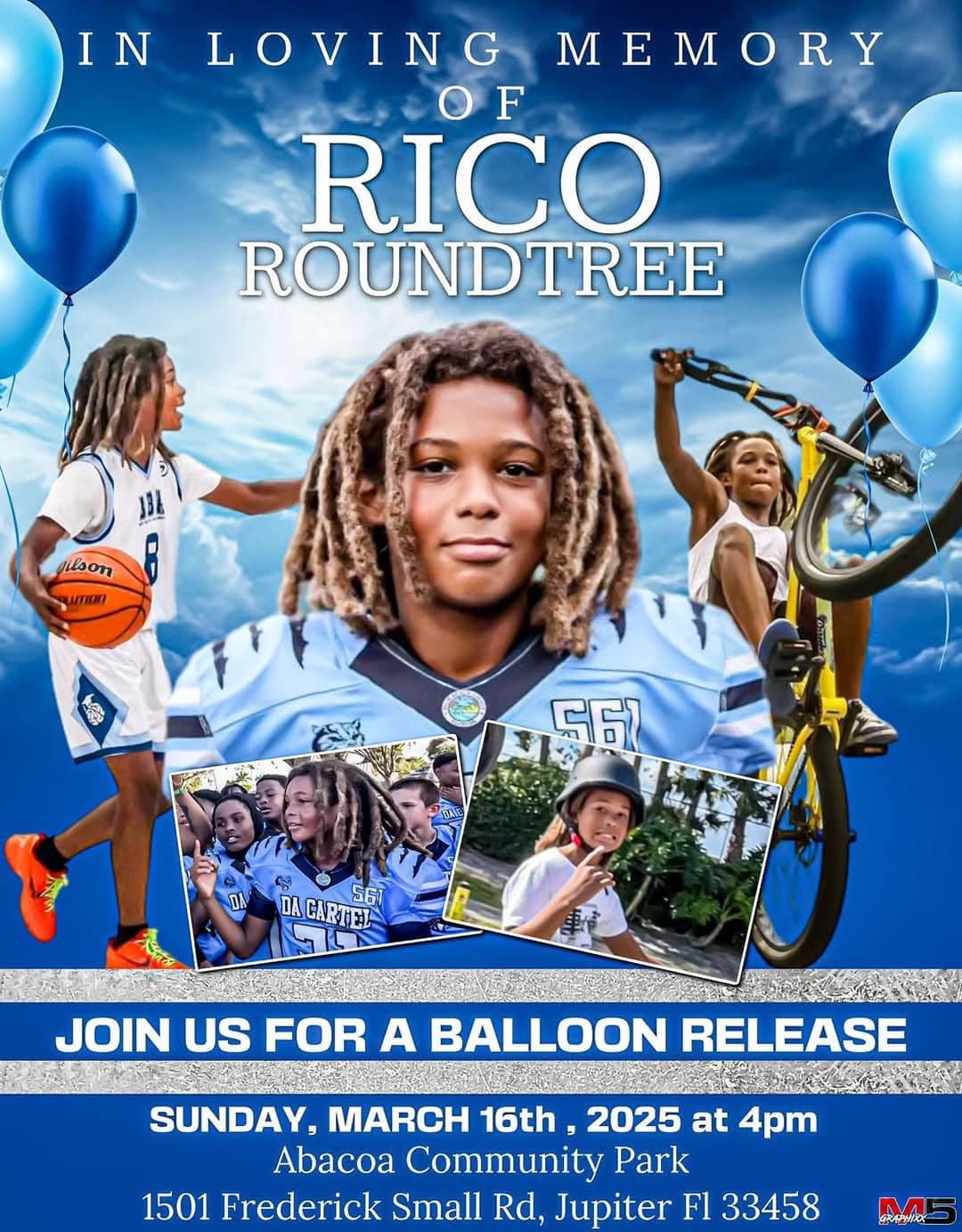 Balloon release planned for Rico Roundtree, boy killed in Jupiter e-bike crash
