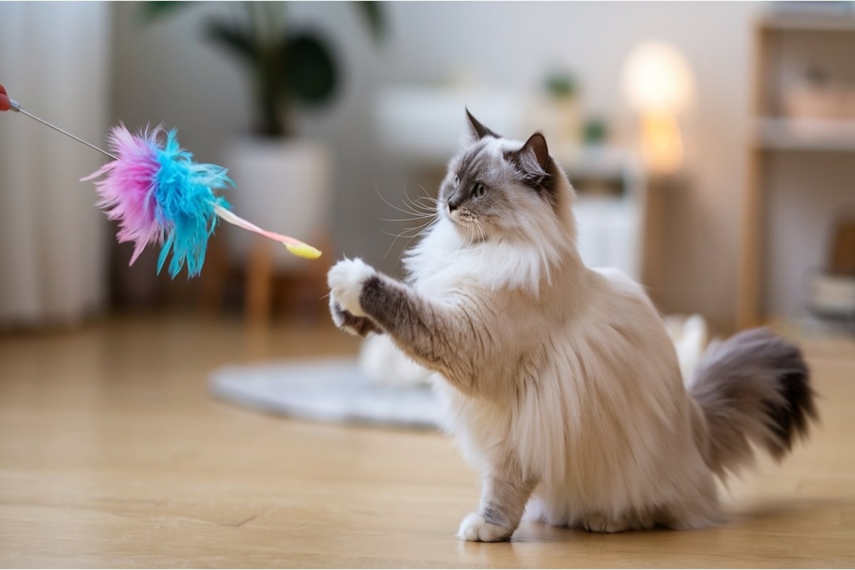 Ragdoll Cat Makes Sweetest Attempt to 'Bathe' Human Baby