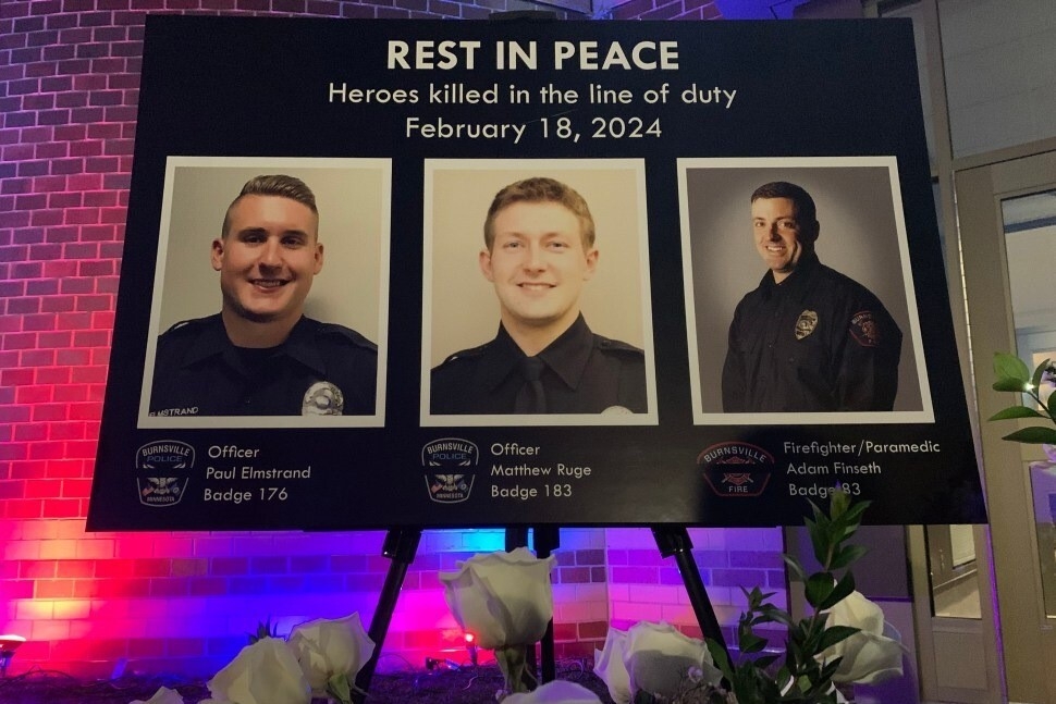 ‘They answered the call': 3 Burnsville first responders memorialized one year after they were killed in line of duty