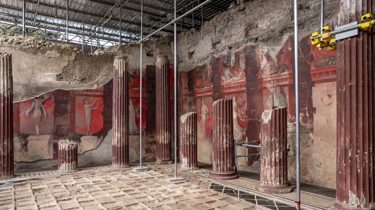 Archaeologists Found a Life-Size Fresco of a Mysterious Cult in Pompeii