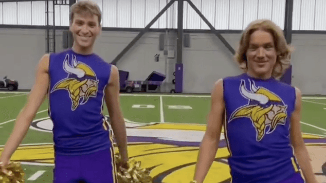 The Minnesota Vikings just hired two male cheerleaders and MAGA is melting down