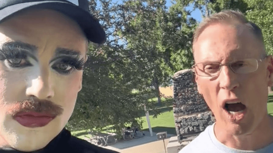 Watch this drag queen give a master class on dealing with anti-LGBTQ+ protesters