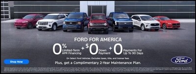 Chris Auffenberg Announces Limited-Time Ford Sales Event with Zero Percent APR and More
