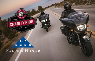 INDIAN MOTORCYCLE UNITES RIDERS WITH 'FOLDS OF HONOR' CHARITY RIDE TO BENEFFIT MILITARY AND FIRST RESPONDER FAMILIES