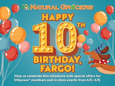 Natural Grocers® Celebrates 10th Anniversary of Fargo, North Dakota store, June 6-8, 2025