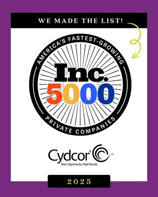 Cydcor Named to 2025 Inc. 5000 List of America's Fastest Growing Private Companies