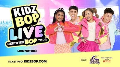KIDZ BOP AND LIVE NATION ANNOUNCE "KIDZ BOP LIVE Certified BOP Tour"