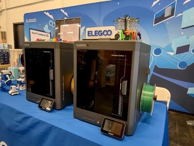 Open Sauce's Eye-catching Creations? Meet Elegoo's AI Robots, Glowing Cosplay Wings, and More, All 3D Printed