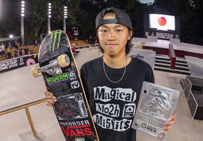 Monster Energy's Toa Sasaki Takes Second Place In Men's Skateboard Street at WST World Cup Rome 2025