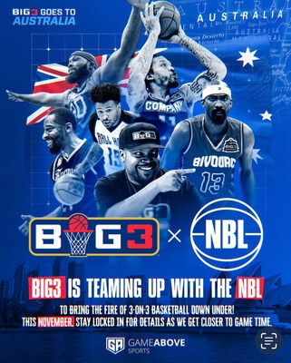 BIG3 AND THE NATIONAL BASKETBALL LEAGUE TO BRING FIRST INTERNATIONAL SHOWCASE TO AUSTRALIA IN PARTNERSHIP WITH GAMEABOVE SPORTS