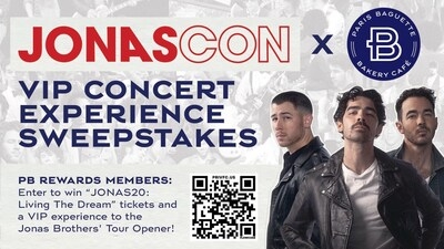 Paris Baguette Teams Up with JonasCon to Bring Fans Exclusive Access to Tour Tickets and a VIP Experience to Jonas Brothers' Tour Opener