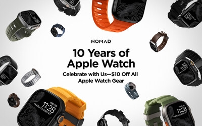 Nomad Goods Celebrates 10 Years of Apple Watch with $10 Off All Watch Accessories