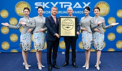 Hainan Airlines wins SKYTRAX Highest Five-Star Airline honors for 14th Consecutive Year, and Ranks among the Skytrax World's Best Airlines Top 10 List