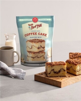 Bob's Red Mill Debuts New Cinnamon Swirl Coffee Cake Mix