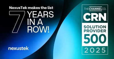 NexusTek Named to CRN Solution Provider 500 List for 2025