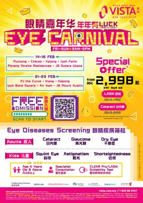 See the Future with Luck: VISTA Eye Specialist Promotes Eye Health with CNY Eye Carnival Nationwide