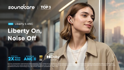 Soundcore Liberty 5: Revolutionizing Voice-Canceling with Adaptive ANC 3.0 and Dolby Audio