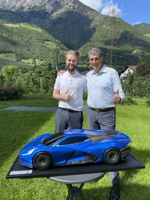 Artistic cooperation between Automobili Estrema and Fabian Oberhammer "The Dizzy Viper"