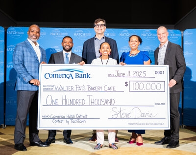 Walter Pat's Bakery Cafe Wins $100,000 2025 Comerica Hatch Detroit Contest by TechTown