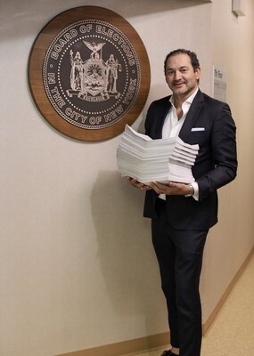 JOSEPH HERNANDEZ, INDEPENDENT ENTREPRENEUR, FILES 15,000 PETITION SIGNATURES AND LAUNCHES MAYORAL CAMPAIGN TO RESTORE SAFETY AND BRING BACK COMMON SENSE TO NYC