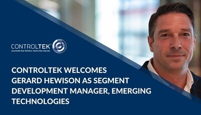 CONTROLTEK Welcomes Gerard Hewison as Segment Development Manager, Emerging Technologies