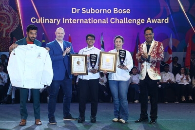 England Wins IIHM's Young Chef Olympiad; India-UAE Lift Dr. Suborno Bose Challenge Trophy