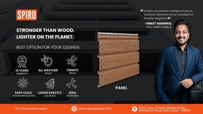 Spiro Unveils India's Most Affordable Luxury Ceilings - Timeless Wood Look, Zero Maintenance!