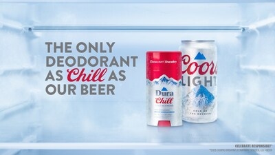 Coors Light and Duradry Team Up to Introduce Dura Chill: the First-Ever Chill Deodorant Designed with Cold-Activated Packaging
