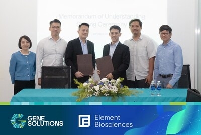 GENE SOLUTIONS AND ELEMENT BIOSCIENCES ENTER STRATEGIC COLLABORATION TO ADVANCE NEXT-GENERATION SEQUENCING (NGS) TECHNOLOGY GLOBALLY