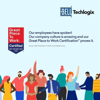 Bell Techlogix Earns 2025 Great Place To Work Certification™ - Three Years in a Row