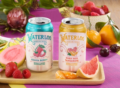 WATERLOO SPARKLING WATER INTRODUCES TWO ALL-NEW FLAVORS, GUAVA BERRY AND RUBY RED TANGERINE, BURSTING WITH REFRESHING FULL FLAVOR
