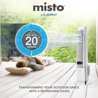 Lasko Unveils Next Generation Outdoor Misting Cooling Fan