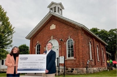 Hyundai America Technical Center Donates Nearly $40,000 to Support Revitalization of Dixboro Historic School House