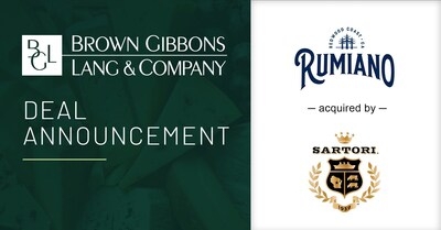 BGL Announces the Sale of Rumiano Cheese to Sartori Cheese