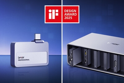 Lexar Wins iF DESIGN AWARDS for its Professional Workflow Dock and Professional Go Portable SSD with Hub