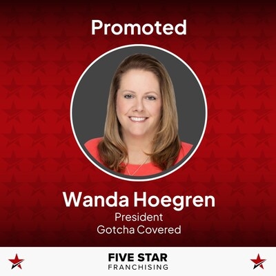 Five Star Franchising taps Wanda Hoegren to be new Brand President of Gotcha Covered
