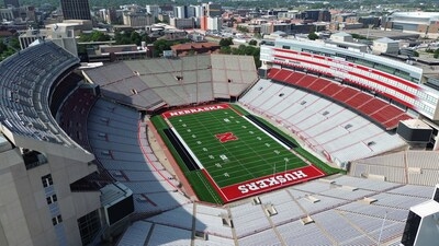 Matrix Helix from Hellas Installed at University of Nebraska's Memorial Stadium