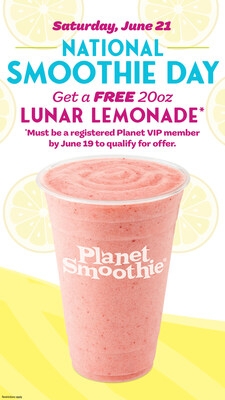Planet Smoothie Celebrates National Smoothie Day with FREE Smoothies for VIPs!