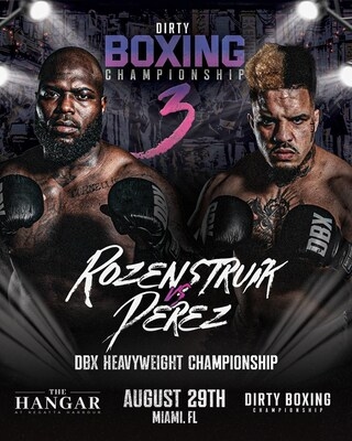 Jairzinho Rozenstruik vs. Rob Perez to Headline First Dirty Boxing Championship Heavyweight Title Fight at DBX 3