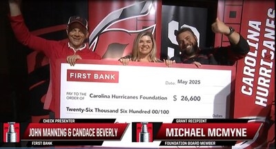 First Bank Scores Big for Local Youth: Donates $26,600 to the Hurricanes Foundation Following Thrilling Season Partnership
