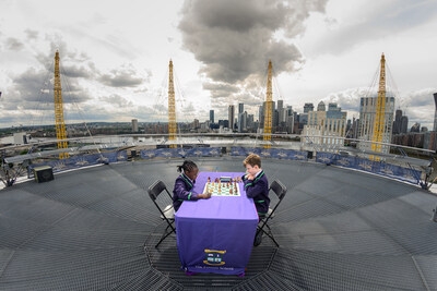The Pointer School: School children play chess on the roof of London's O2 Arena