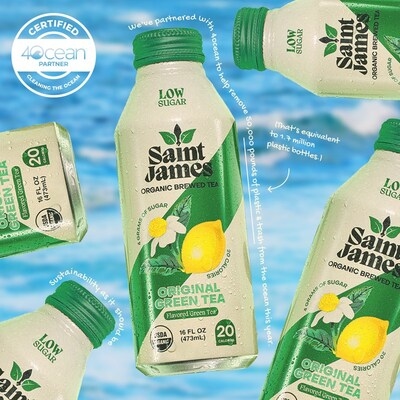 4ocean Announces Saint James Iced Tea as Official Certified Cleanup Partner
