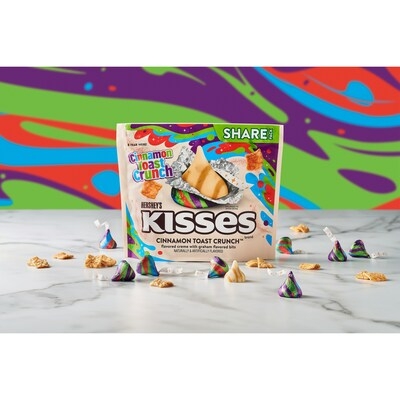 The Collab You Didn't Know You Needed: New HERSHEY'S KISSES Cinnamon Toast Crunch™ Flavored Candies Hit Shelves Nationwide