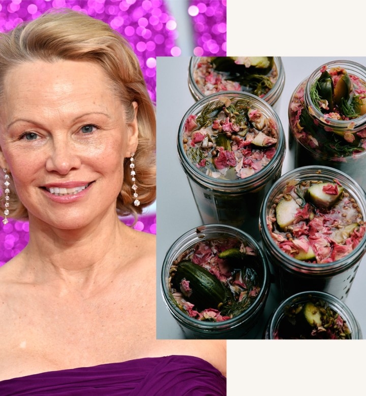 It's 2025—Of Course Pamela Anderson Sells Pickles (& Of Course They're Pink)