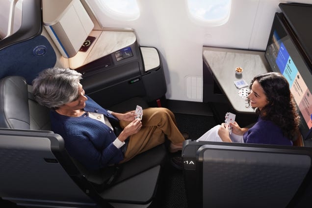 Inside United Airlines' new super-luxury suites: caviar, fancy pajamas, and privacy doors