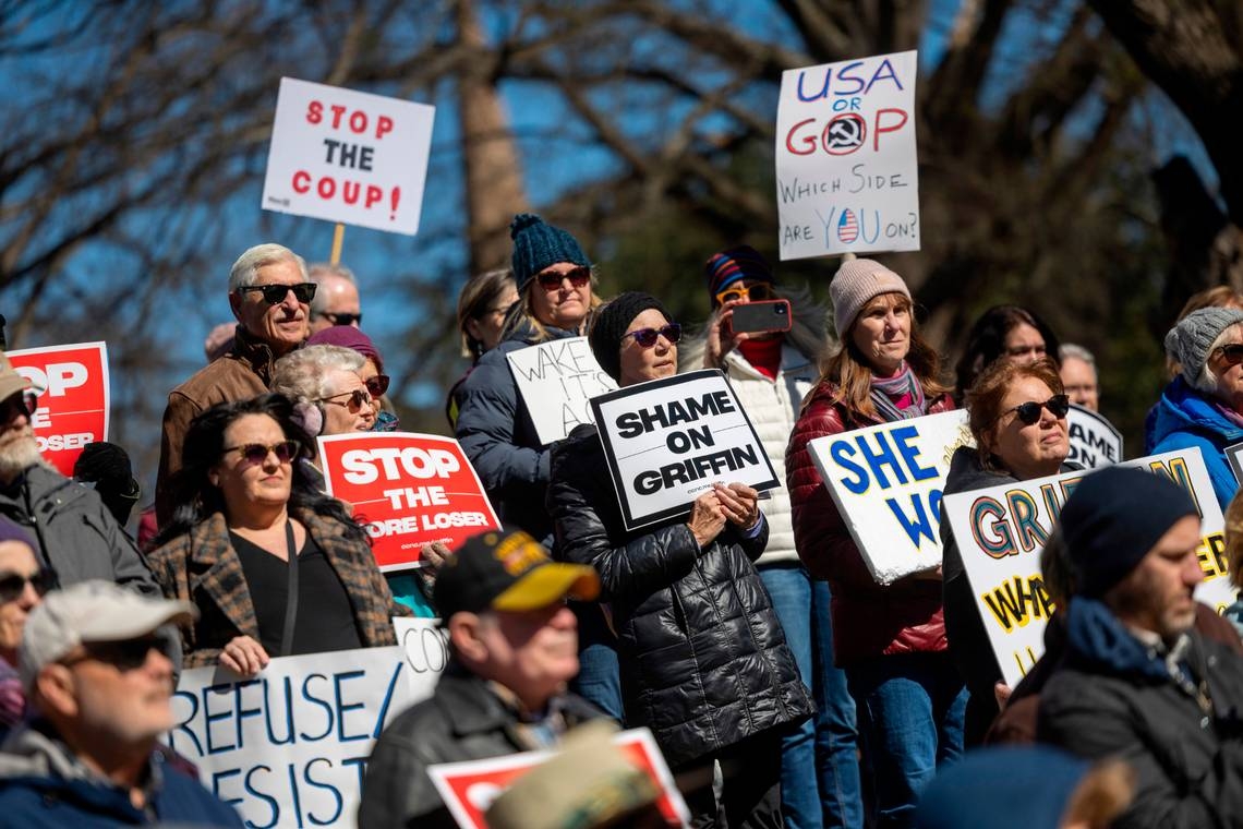 Thousands gather in Raleigh for protests over NC Supreme Court race, Trump and Musk