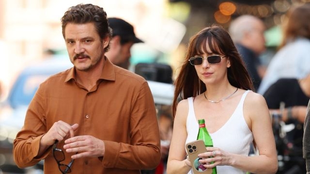 Dakota Johnson Shares Why Pedro Pascal Always Steals Her Clothes